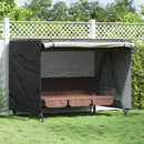 vidaXL Kültéri hinta takaró 220 x 125 x 170 cm 210D Oxford Szövet