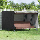 vidaXL Kültéri hinta takaró 250 x 250 x 160 cm 210D Oxford Szövet