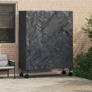 vidaXL Pingpong Asztal Borító Egyszínű Fekete 165 x 70 x 185 cm szövet