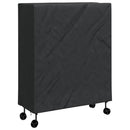 vidaXL Pingpong Asztal Borító Egyszínű Fekete 165 x 70 x 185 cm szövet