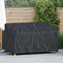 vidaXL Kerti Pad Borító Fekete 165 x 70 x 65 / 94 cm 210D Oxford Szövet