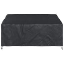 vidaXL Kerti Pad Borító Fekete 205 x 85 x 65 / 94 cm 210D Oxford Szövet