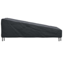 vidaXL Kültéri bútor takaró 195 x 76 x 82 cm 420D Oxford szövet Fekete