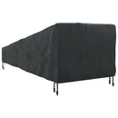 vidaXL Kültéri bútor takaró 195 x 76 x 82 cm 600D Oxford Szövet Fekete