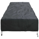vidaXL Kültéri bútor takaró 195 x 76 x 82 cm 600D Oxford Szövet Fekete