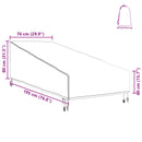 vidaXL Kültéri bútor takaró 195 x 76 x 82 cm 600D Oxford Szövet Fekete
