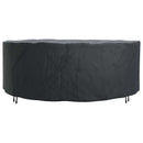 vidaXL Bútor takaró Fekete 244 x 244 x 71 cm 210D Oxford Szövet