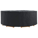 vidaXL Bútor takaró Fekete 244 x 244 x 85 cm 210D Oxford Szövet