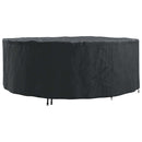 vidaXL Bútor takaró Fekete 244 x 244 x 105 cm 210D Oxford Szövet
