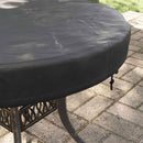 vidaXL Kültéri Asztal Huzat 62 x 62 x 10 cm 210D Oxford Szövet Kerek