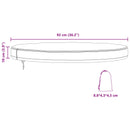 vidaXL Kültéri Asztal Huzat Fekete 92 x 92 x 10 cm 420D Oxford Szövet