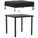 vidaXL Asztal Fedő Egyszínű Fekete 62 x 62 x 15 cm 600D Oxford Szövet
