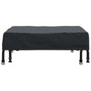 vidaXL Asztal Fedő Egyszínű Fekete 82 x 82 x 15 cm szövet