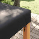 vidaXL Asztal Fedő 102 x 102 x 15 cm Négyzet Vízálló Fekete
