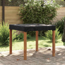 vidaXL Asztal Fedő 102 x 102 x 15 cm Négyzet Vízálló Fekete