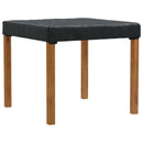 vidaXL Asztal Fedő 102 x 102 x 15 cm Négyzet Vízálló Fekete