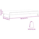 vidaXL Asztal Fedő 182 x 92 x 15 cm szövet Négyszögletes Vízálló