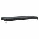 vidaXL Asztal Fedő Egyszínű Fekete 242 x 102 x 15 cm szövet