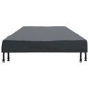 vidaXL Asztal Fedő Egyszínű Fekete 242 x 102 x 15 cm szövet