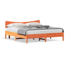 vidaXL viaszbarna tömör fenyőfa ágy matrac nélkül 180 x 200 cm