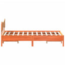 vidaXL viaszbarna tömör fenyőfa ágy matrac nélkül 160 x 200 cm