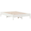 vidaXL fehér tömör fenyőfa ágy matrac nélkül 150 x 200 cm