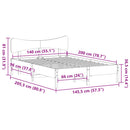 vidaXL viaszbarna tömör fenyőfa ágy matrac nélkül 140 x 200 cm
