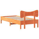 vidaXL viaszbarna tömör fenyőfa ágy matrac nélkül 90 x 200 cm