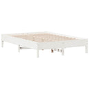 vidaXL fehér tömör fenyőfa ágy matrac nélkül 140x190 cm
