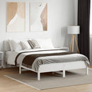 vidaXL fehér tömör fenyőfa ágy matrac nélkül 135 x 190 cm