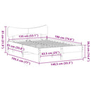 vidaXL viaszbarna tömör fenyőfa ágy matrac nélkül 135 x 190 cm