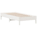 vidaXL fehér tömör fenyőfa ágykeret matrac nélkül 90 x 190 cm