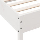 vidaXL fehér tömör fenyőfa ágykeret matrac nélkül 90 x 190 cm