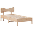 vidaXL tömör fenyőfa ágy matrac nélkül 75 x 190 cm