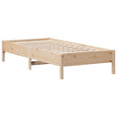 vidaXL tömör fenyőfa ágy matrac nélkül 75 x 190 cm