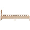 vidaXL tömör fenyőfa ágy matrac nélkül 75 x 190 cm