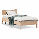 vidaXL tömör fenyőfa ágy matrac nélkül 75 x 190 cm