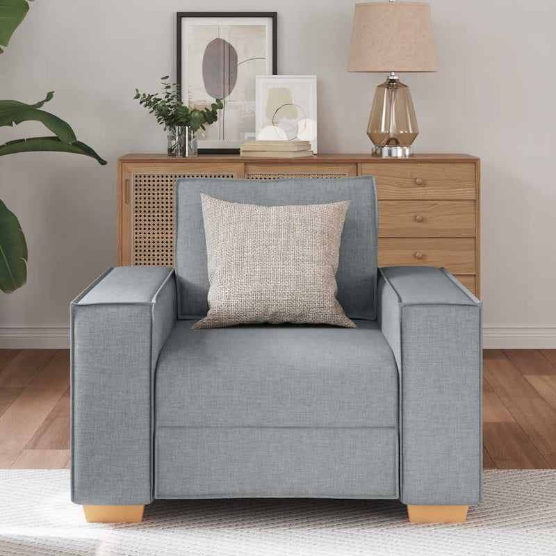 vidaXL világosszürke szövet kanapéfotel 60 cm