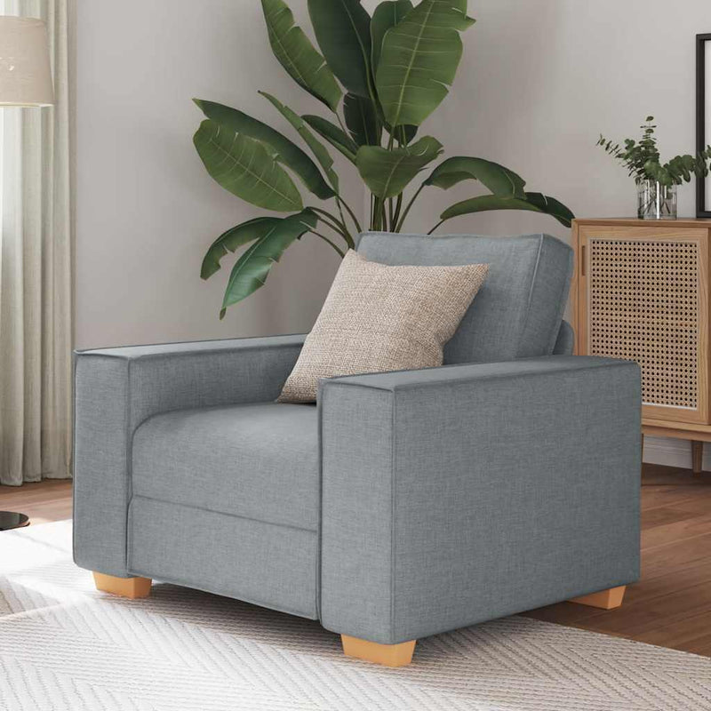 vidaXL világosszürke szövet kanapéfotel 60 cm