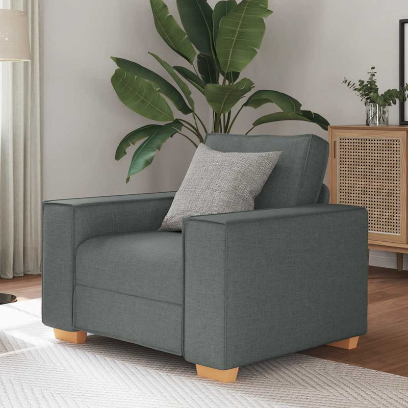 vidaXL sötétszürke szövet kanapéfotel 60 cm