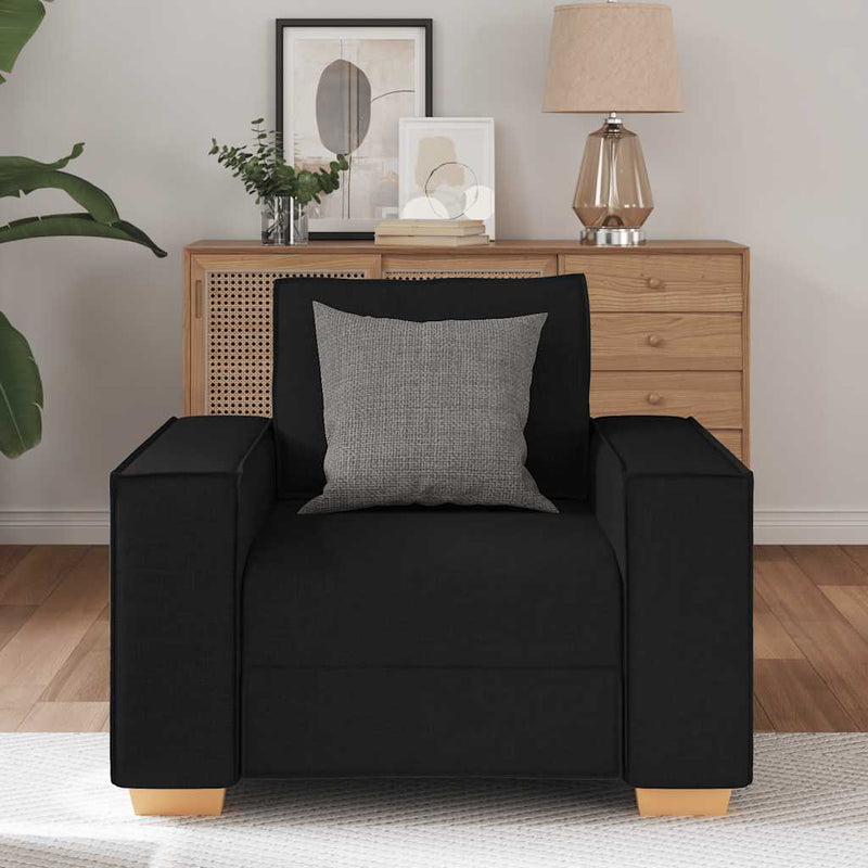 vidaXL fekete szövet kanapé 60 cm