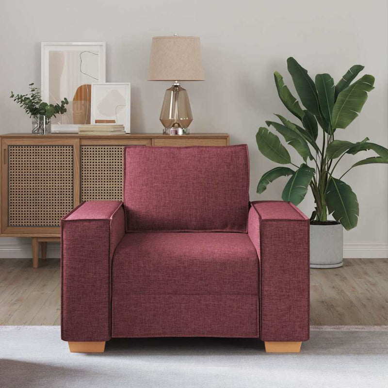 vidaXL bordó színű szövet kanapéfotel 60 cm