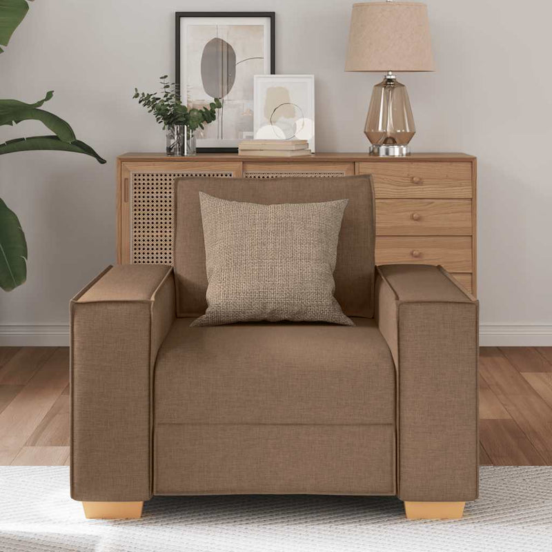 vidaXL barna szövet kanapéfotel 60 cm