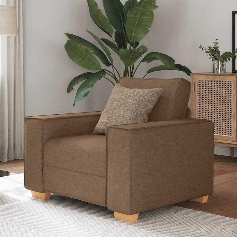 vidaXL barna szövet kanapéfotel 60 cm