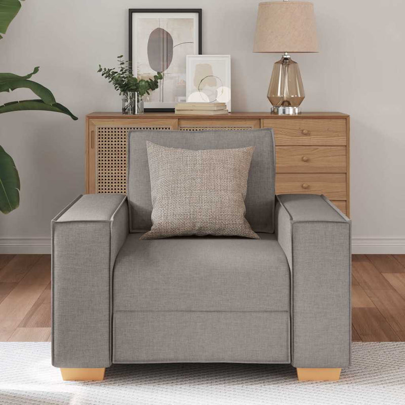 vidaXL bézs szövet kanapéfotel 60 cm