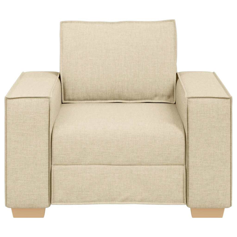 vidaXL krémszínű szövet kanapéfotel 60 cm