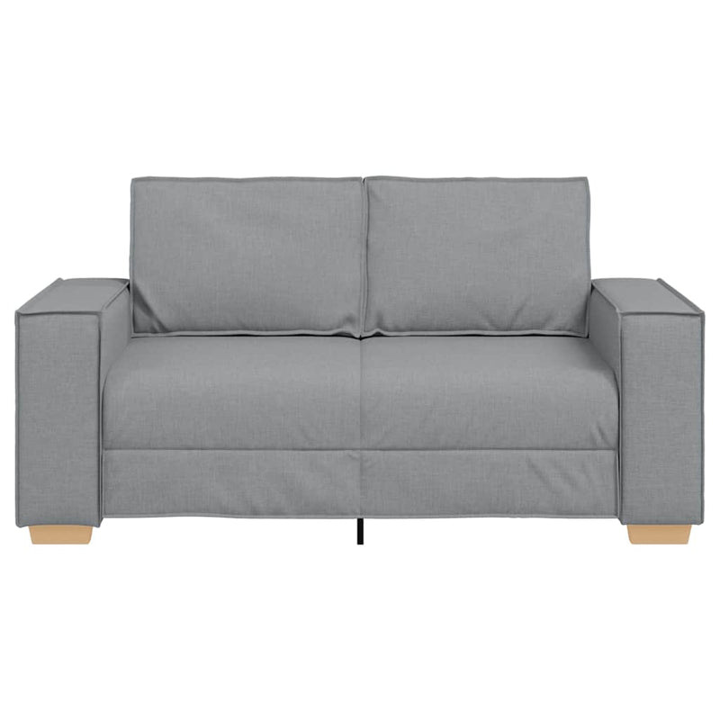 vidaXL kétszemélyes világosszürke szövetkanapé 120 cm