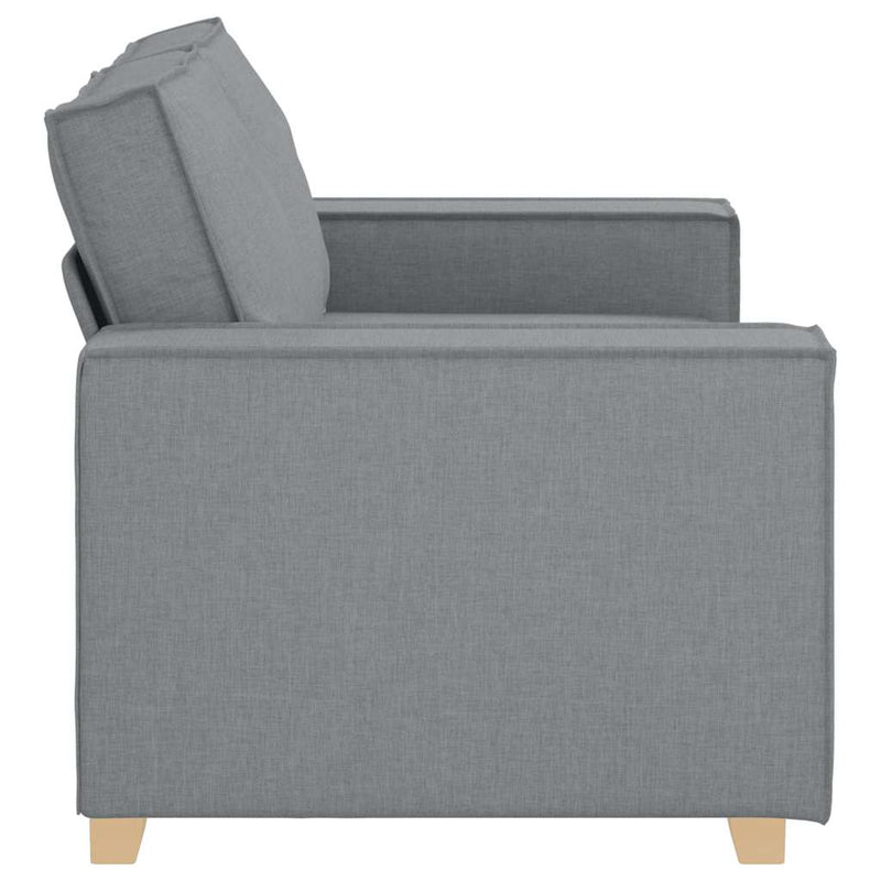 vidaXL kétszemélyes világosszürke szövetkanapé 120 cm
