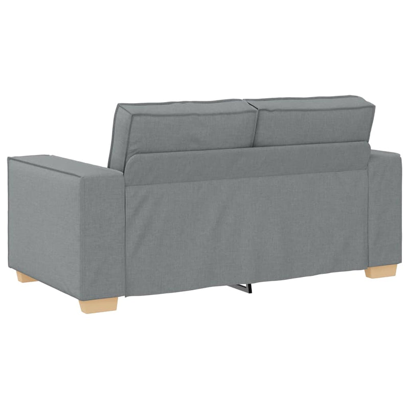 vidaXL kétszemélyes világosszürke szövetkanapé 120 cm