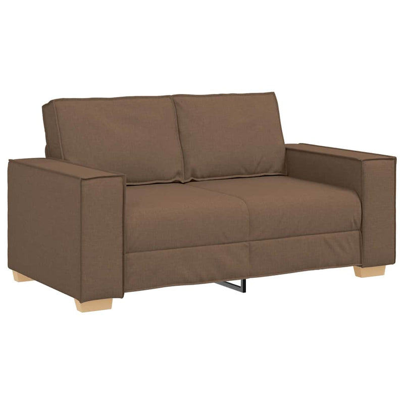 vidaXL kétszemélyes barna szövetkanapé 120 cm